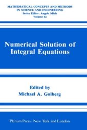 book Numerical Solution of Integral Equations