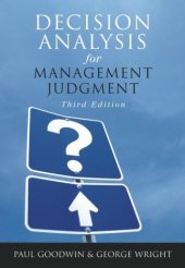 book Decision Analysis for Management Judgment