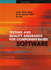 book Testing and quality assurance for component-based software