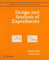 book Design and Analysis of Experiments