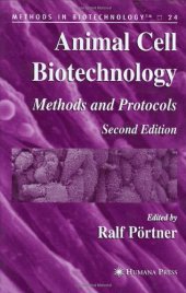 book Animal Cell Biotechnology: Methods and Protocols