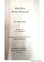 book Why Were Women Enslaved? - Thanthai Periyar EVR (translated from tamil ’Penn Yaen Adimai Aanal’ by Meena Kandasamy)