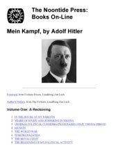 book Adolf Hitler - My Struggle