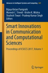 book Smart Innovations in Communication and Computational Sciences: Proceedings of ICSICCS 2017