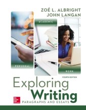 book Exploring Writing: Paragraphs and Essays