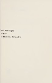 book The Philosophy of Law in Historical Perspective