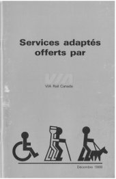 book Services adaptés offerts par VIA Rail Canada