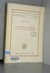 book L'epigrafe di Asculum di Gn. Pompeo Strabone