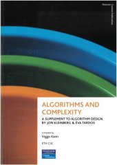 book Algorithms and Complexity : A supplement to Algorithm Design by Jon Kleinberg & Éva Tardos