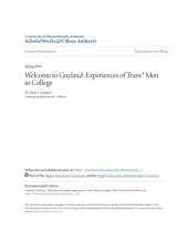 book Welcome to Guyland: Experiences of Trans* Men in College