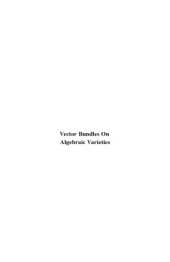 book Vector Bundles on Algebraic Varieties: Papers Presented at the Bombay Colloquium 1984