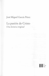 book La pasión de Cristo. Una lectura original