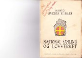 book Nasjonal Samling og lovverket