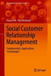 book Social Customer Relationship Management: Fundamentals, Applications, Technologies