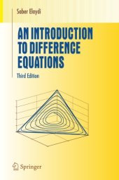 book An Introduction to Difference Equations