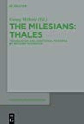 book The Milesians: Thales