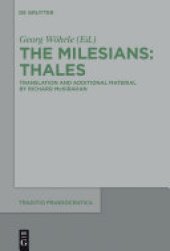 book The Milesians: Thales