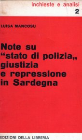 book Note su "stato di polizia" giustizia e repressione in Sardegna