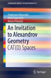 book An Invitation to Alexandrov Geometry: CAT(0) Spaces