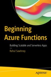 book Beginning Azure Functions: Building Scalable and Serverless Apps