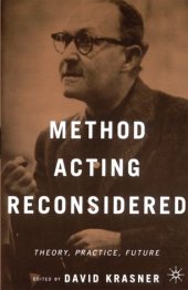 book Method Acting Reconsidered: Theory, Practice, Future