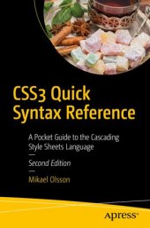 book CSS3 Quick Syntax Reference: A Pocket Guide to the Cascading Style Sheets Language