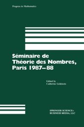 book Séminaire de Théorie des Nombres, Paris 1987–88