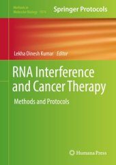 book RNA Interference and Cancer Therapy: Methods and Protocols