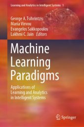 book Machine Learning Paradigms: Applications of Learning and Analytics in Intelligent Systems