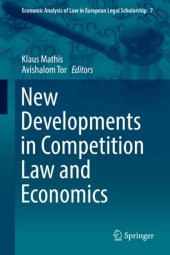 book New Developments in Competition Law and Economics