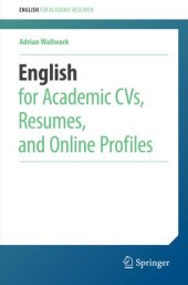 book English for Academic CVs, Resumes, and Online Profiles