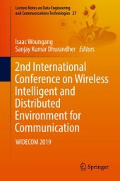 book 2nd International Conference on Wireless Intelligent and Distributed Environment for Communication: WIDECOM 2019