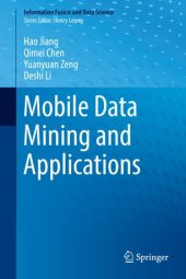 book Mobile Data Mining and Applications