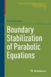 book Boundary Stabilization of Parabolic Equations