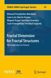 book Fractal Dimension for Fractal Structures: With Applications to Finance