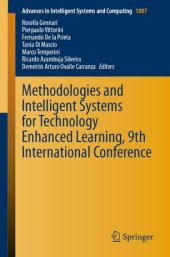 book Methodologies and Intelligent Systems for Technology Enhanced Learning, 9th International Conference