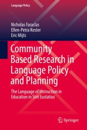 book Community Based Research in Language Policy and Planning: The Language of Instruction in Education in Sint Eustatius