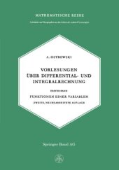 book Vorlesungen über Differential- und Integralrechnung