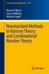 book Nonstandard Methods in Ramsey Theory and Combinatorial Number Theory