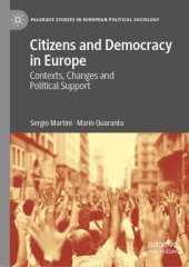 book Citizens and Democracy in Europe: Contexts, Changes and Political Support