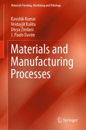 book Materials and Manufacturing Processes