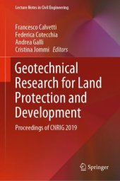 book Geotechnical Research for Land Protection and Development: Proceedings of CNRIG 2019