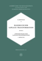 book Handbuch der Laplace-Transformation: Band II. Anwendungen der Laplace-Transformation