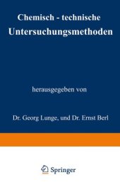 book Chemisch-technische Untersuchungsmethoden: Vierter Band