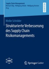 book Strukturierte Verbesserung des Supply Chain Risikomanagements