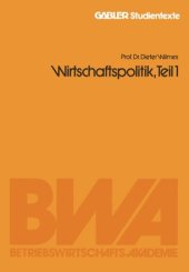 book Wirtschaftspolitik, Teil 1