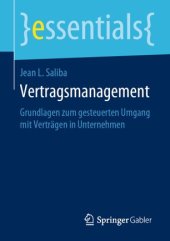 book Vertragsmanagement: Grundlagen zum gesteuerten Umgang mit Verträgen in Unternehmen