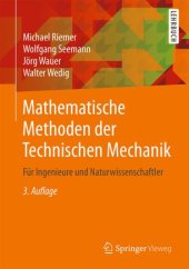 book Mathematische Methoden der Technischen Mechanik: Für Ingenieure und Naturwissenschaftler