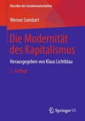 book Die Modernität des Kapitalismus: Herausgegeben von Klaus Lichtblau