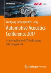 book Automotive Acoustics Conference 2017: 4. Internationale ATZ-Fachtagung Fahrzeugakustik